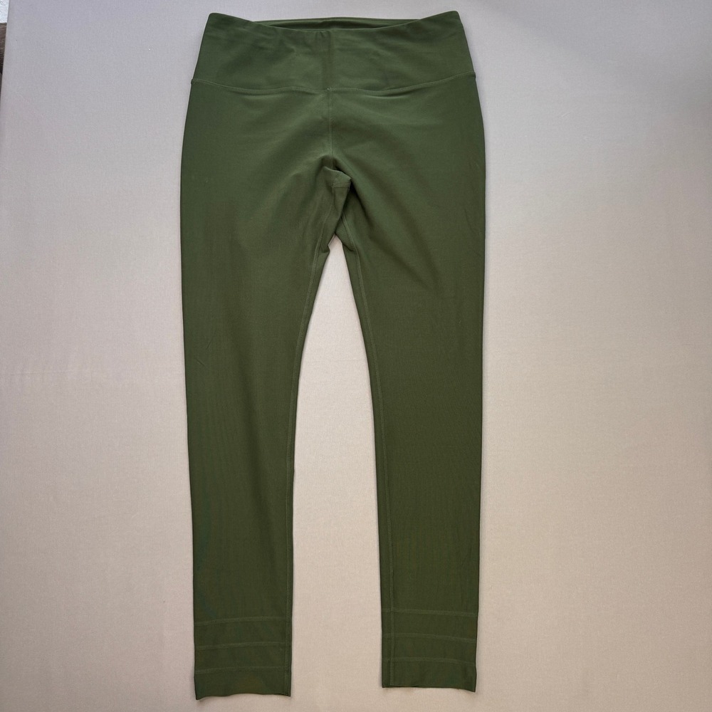 MPG Sport Womens XL High Waisted Active Leggings Olive Green Athletic Pants